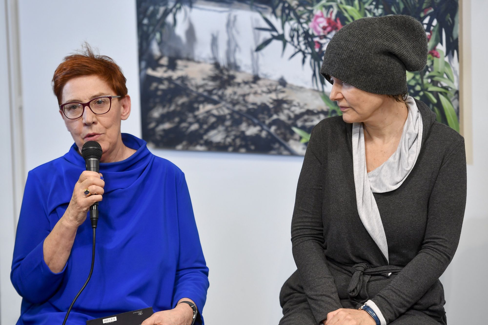 Kazimiera Szczuka na premierze książki "Lady Baba Jaga. Opowieść o Jadze Hupało" w marcu 2022 roku 
