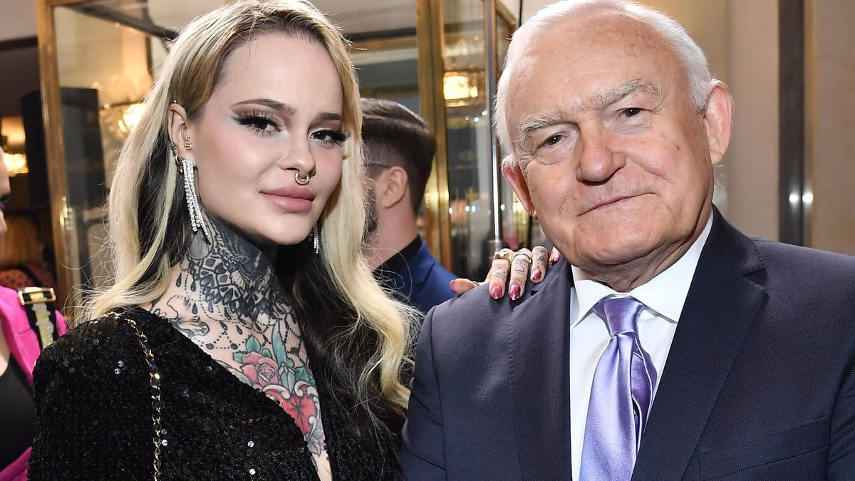Monika Miller i Leszek Miller na evencie