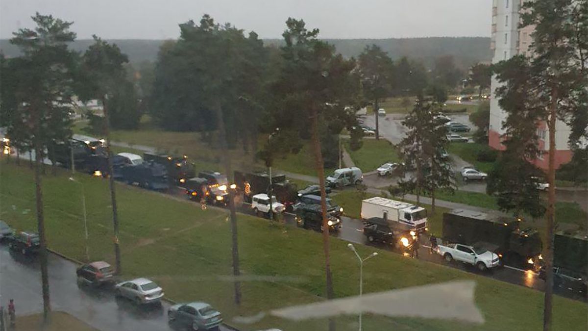 Białoruskie służby musiały w popłochu wracać do swojej bazy