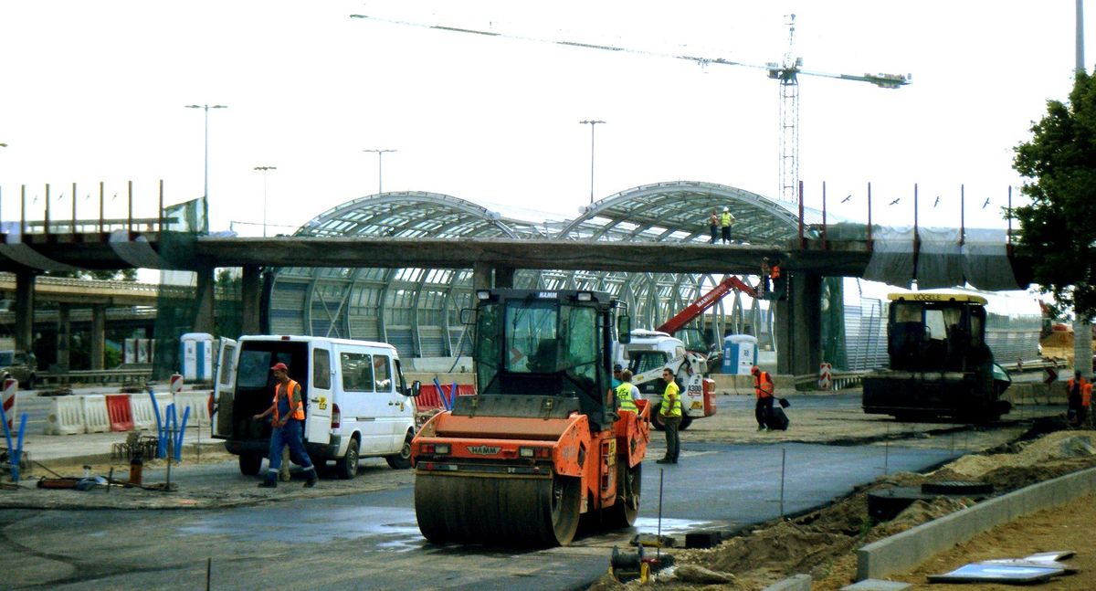 Trasa Toruńska zwężona w stronę Marek