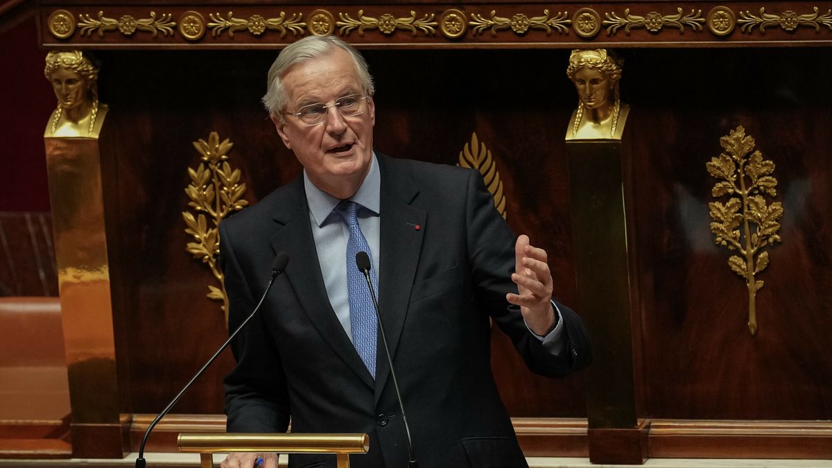 Temporary
(241204) -- PARIS, Dec. 4, 2024 (Xinhua) -- French Prime Minister Michel Barnier speaks during a debate on no-confidence motions against the government at the National Assembly in Paris, France, on Dec. 4, 2024. The deputies of the French National Assembly voted on Wednesday evening in favor of a no-confidence vote, forcing French Prime Minister Michel Barnier to resign and his government to collapse. (Photo by Aurelien Morissard/Xinhua)
Aurelien Morissard