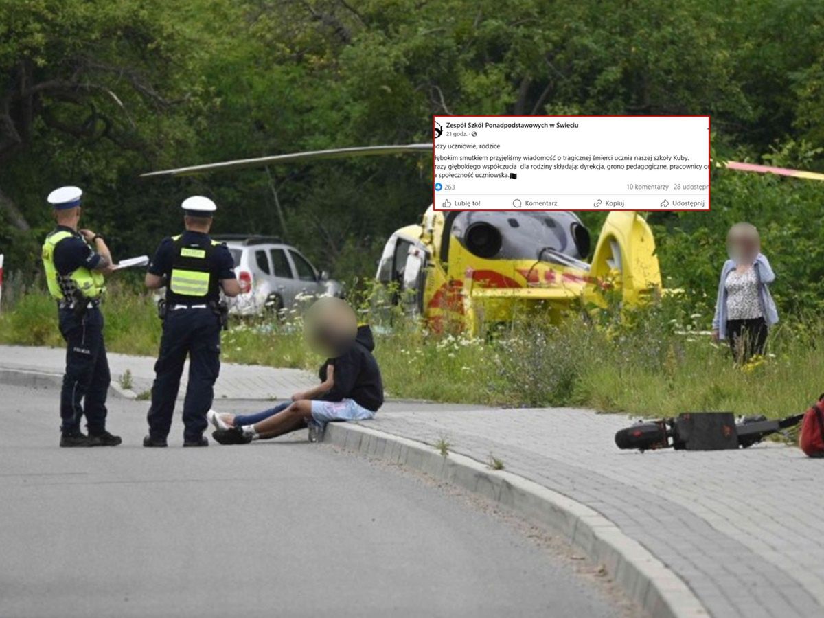 Zginął jadąc na hulajnodze. Tak pożegnała go szkoła