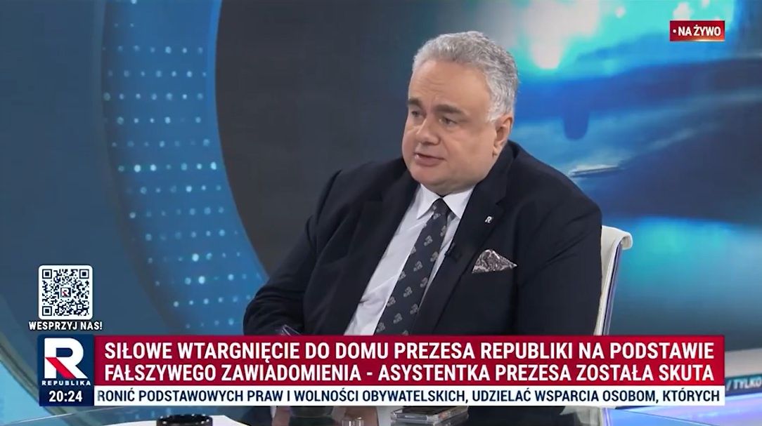 Tomasz Sakiewicz w wywiadzie na antenie TV Republika