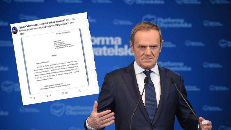 Nietypowa prośba do premiera. Chodzi o Donalda Tuska