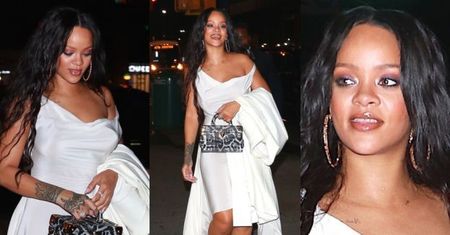 Rihanna wraca z imprezy w sukience z 1997 roku