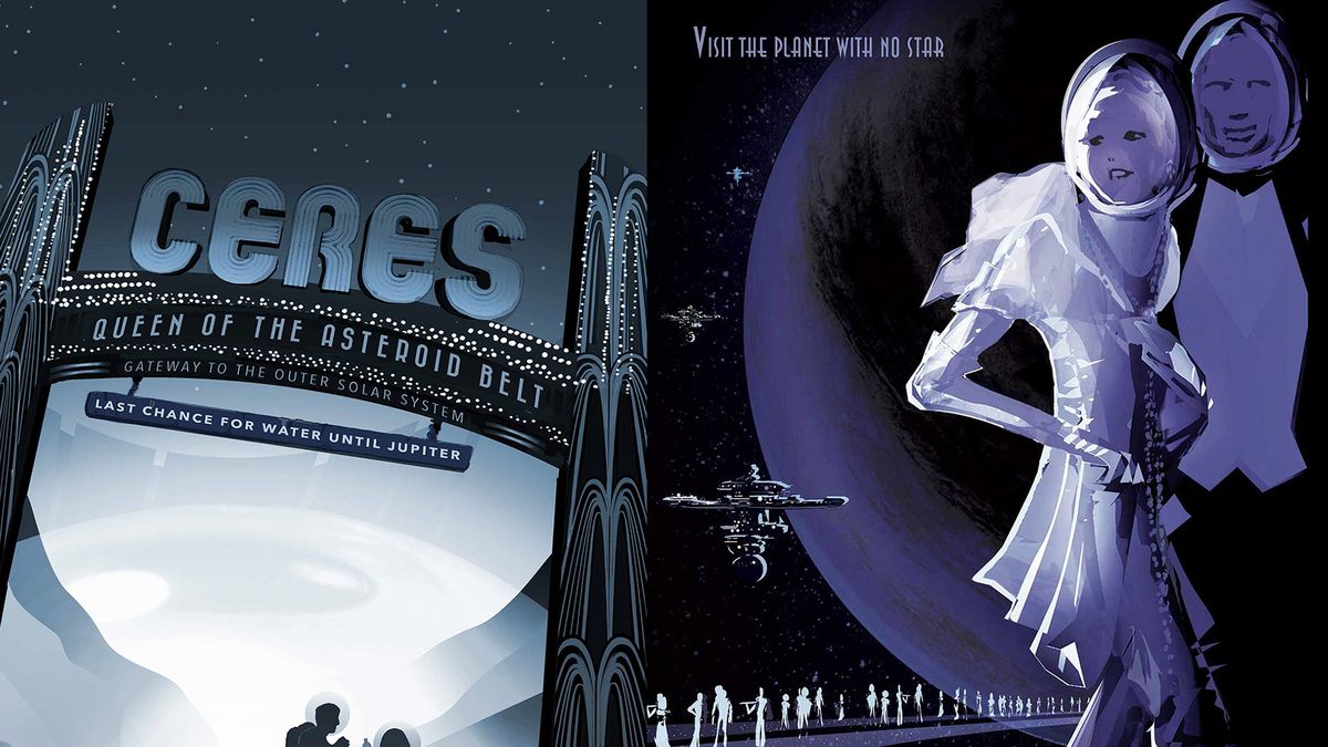 Wizje przyszłości w plakatach NASA 1