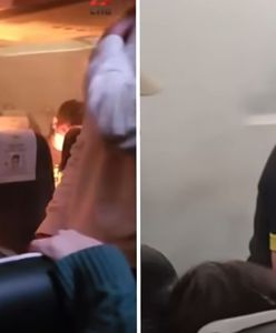 Chwile grozy w samolocie. Ogień na pokładzie