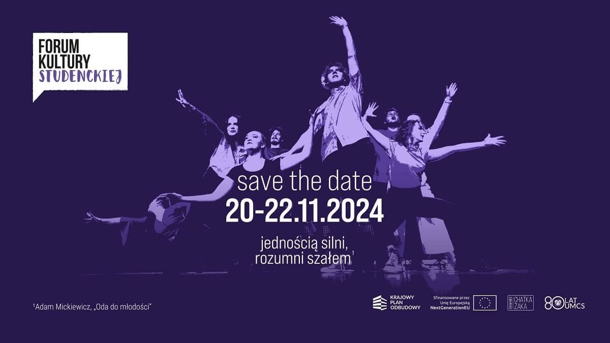 Plakat wydarzenia "Forum Kultury Studenckiej"