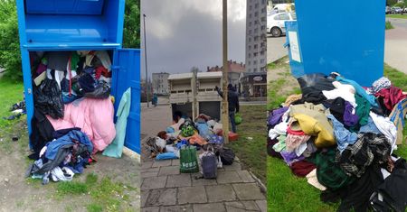 Uciążliwy problem wielu osiedli. Odzież wala się po ulicach