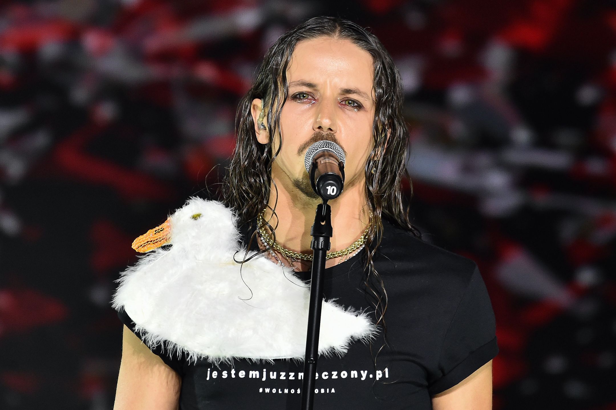Michał Szpak na gali Medal Wolności Słowa