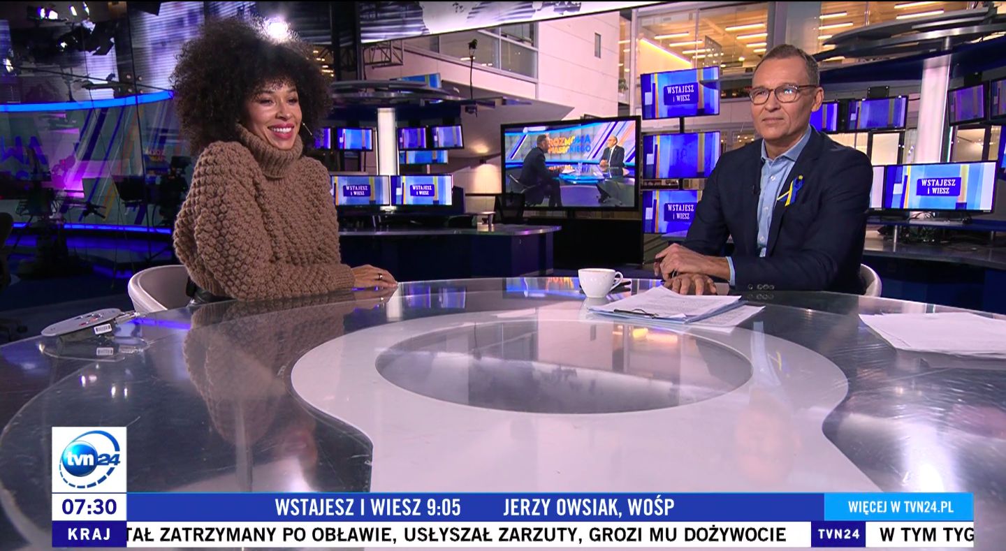 Omenaa Mensah i Robert Kantereit w TVN24