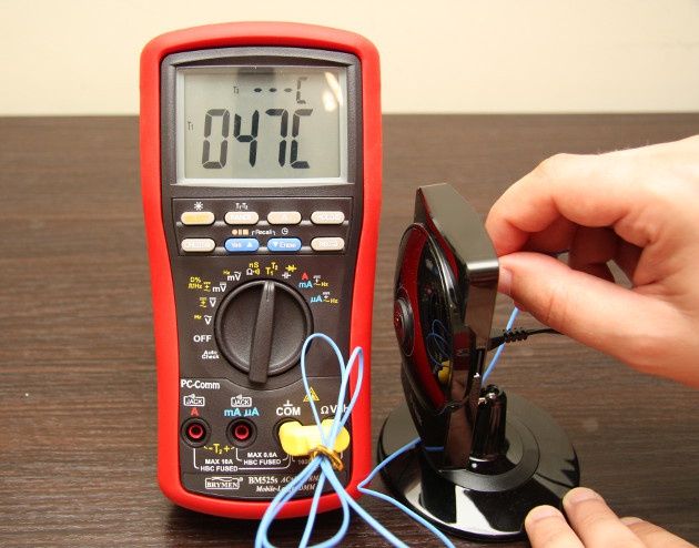 Temperatura z tyłu obudowy kamery D-Link DCS 960L