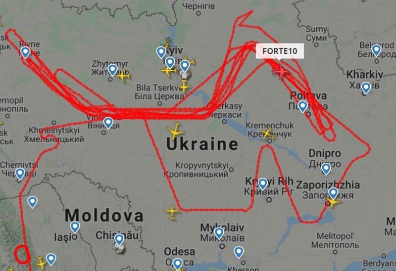 Świat patrzy. Dron RQ-4 od wielu godzin krąży nad Ukrainą