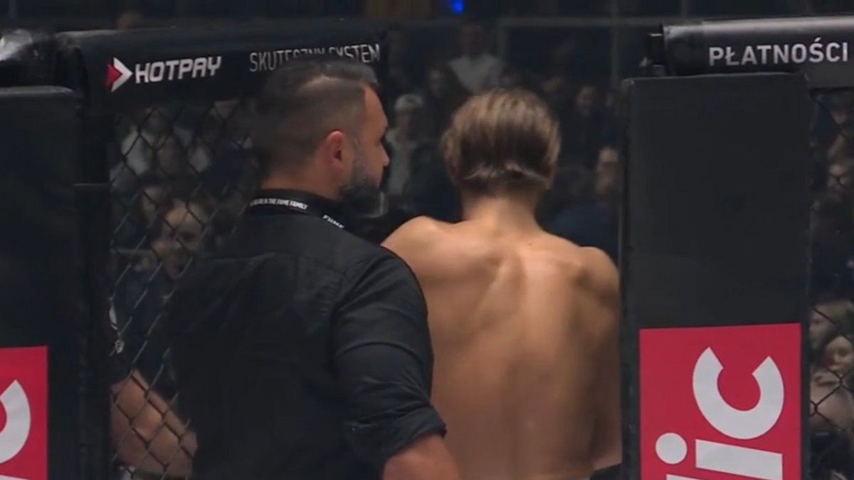 Sebastian Fabijański ucieka z klatki