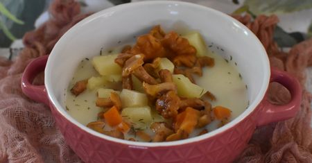 Aromatyczna zupa z kurkami