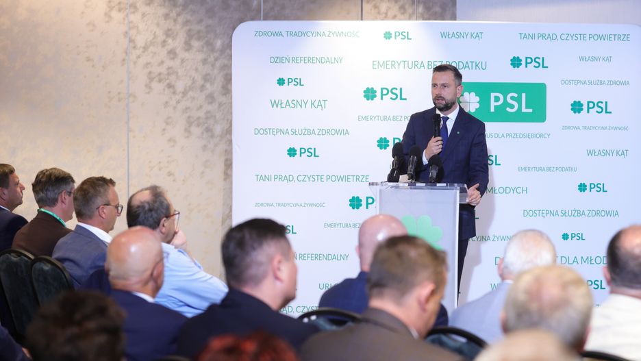 Warszawa, 20.07.2024. Minister obrony narodowej, prezes PSL Władysław Kosiniak-Kamysz na posiedzeniu Rady Naczelnej PSL w Arche Hotel Puławska Residence w Warszawie, 20 bm. (ad) PAP/Rafał Guz