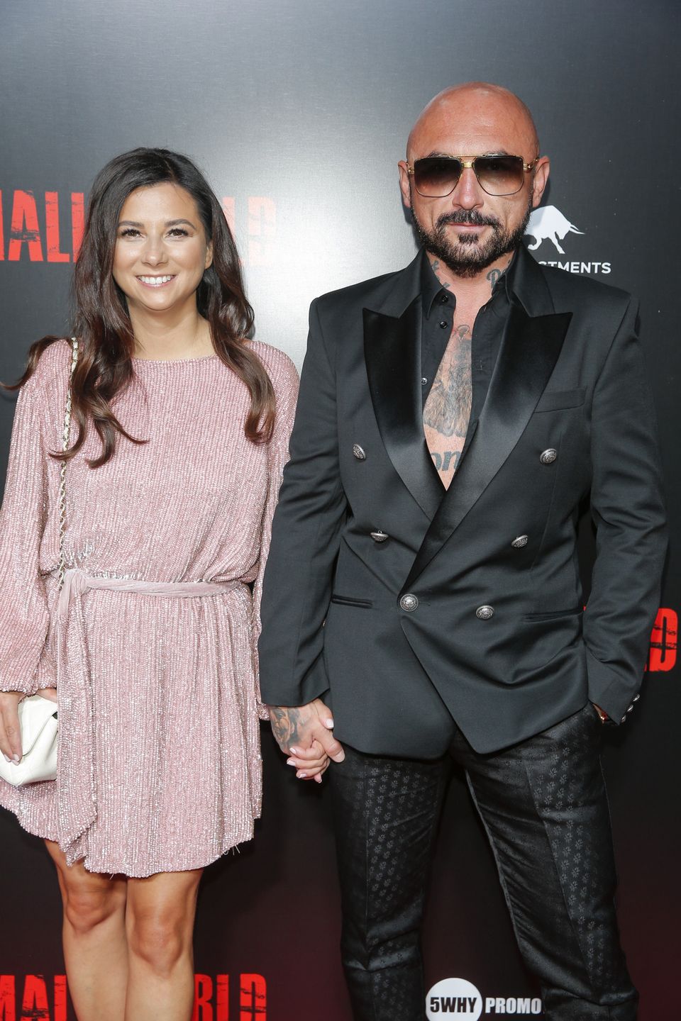 Patryk Vega i Katarzyna Słomińska na premierze "Small World"