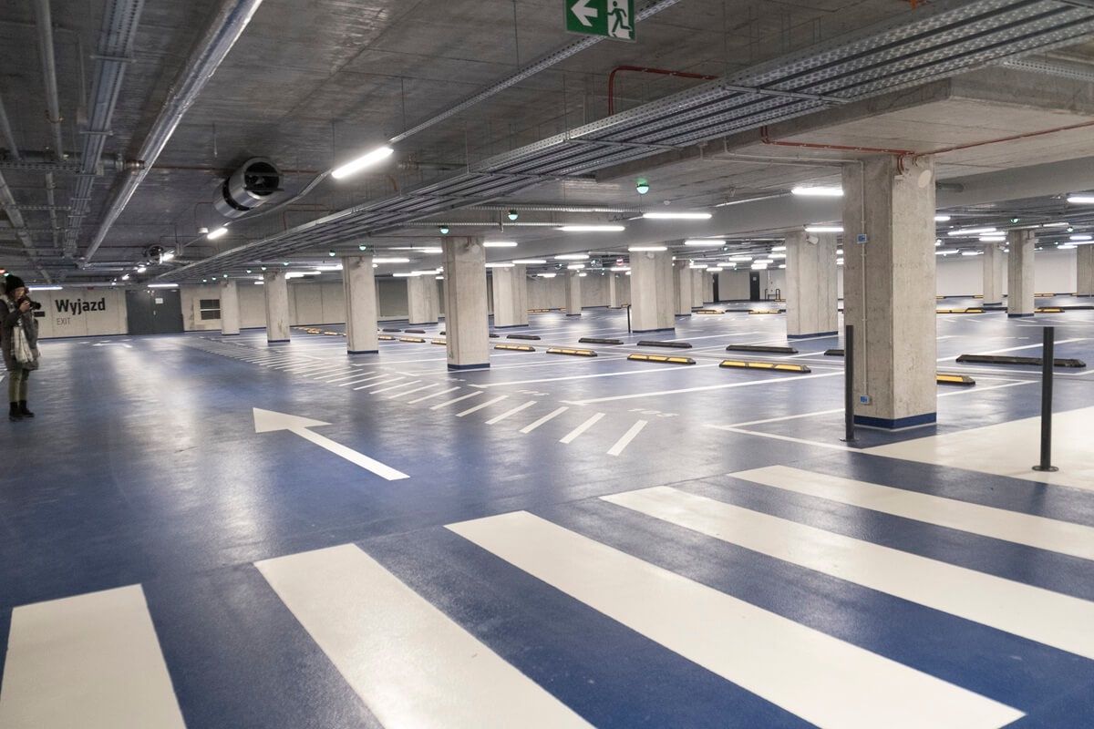 Podziemny parking Dworca Lublin