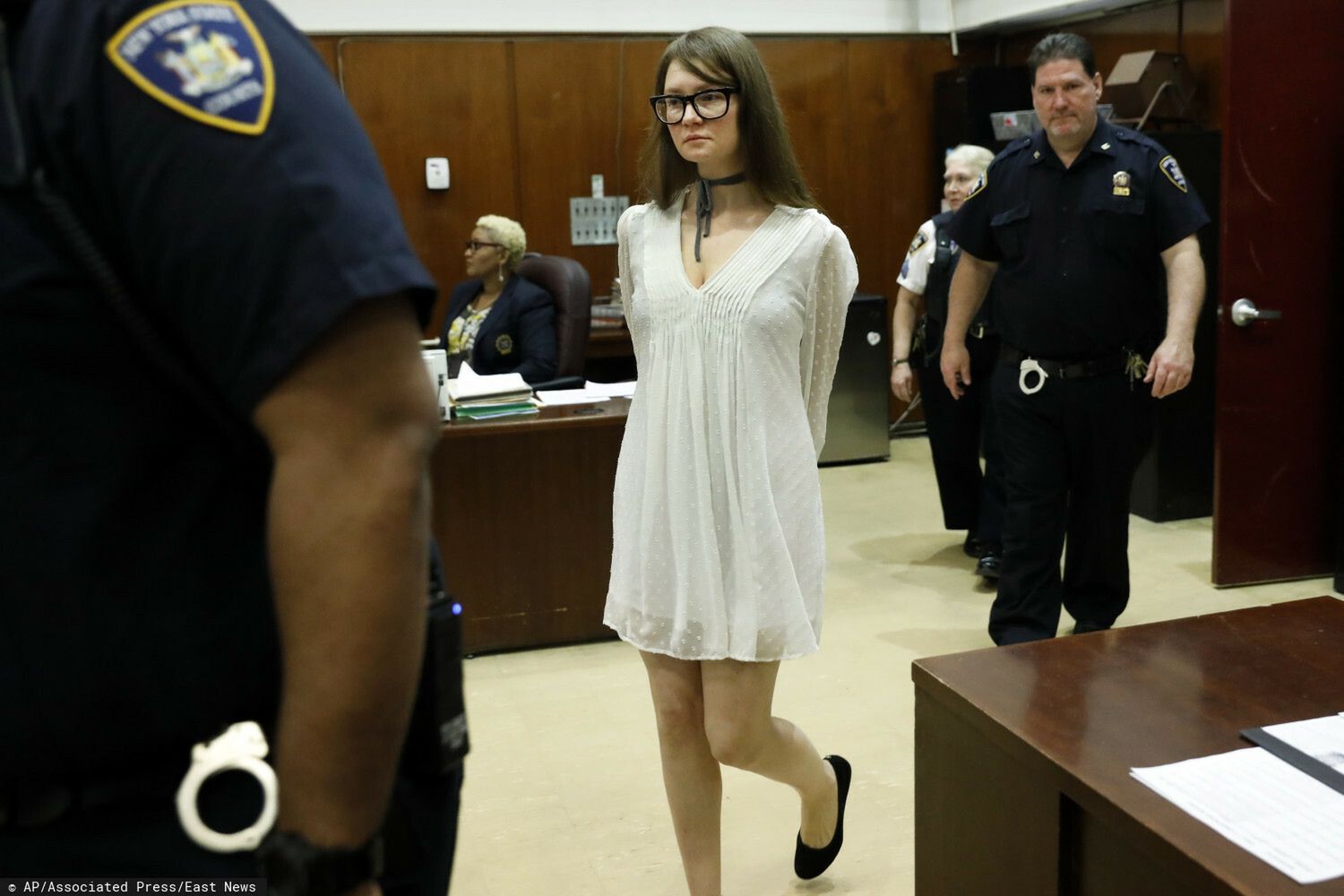 Anna Delvey (Anna Sorokin) na rozprawie sądowej