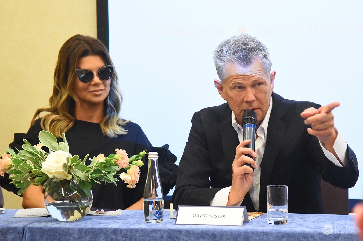 Edyta Górniak i David Foster na konferencj