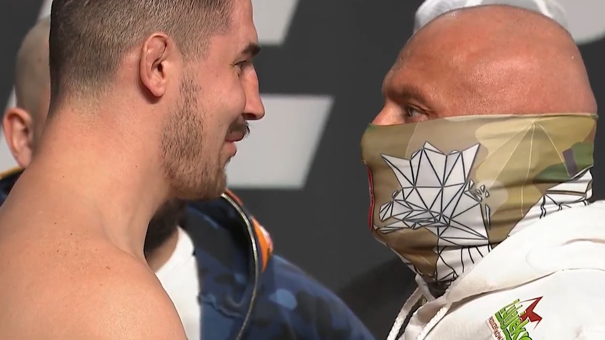 Materiały prasowe / Fame MMA / Kasjusz Życiński i Marcin Najman podczas ważenia