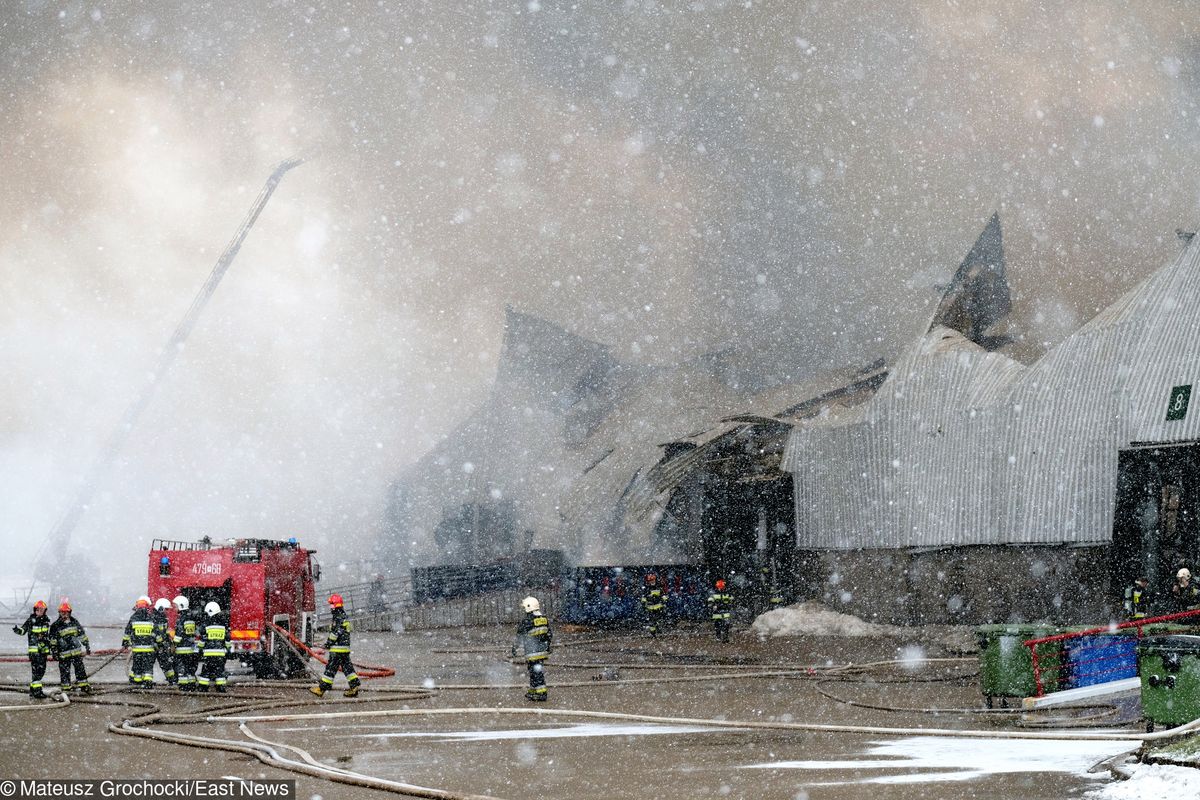 Pożar hali na Białołęce. Prokuratura wszczyna śledztwo