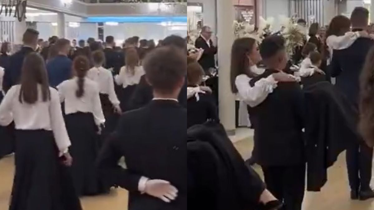 Nagranie ze studniówki z Piotrkowa. Internauci pytali o jedno