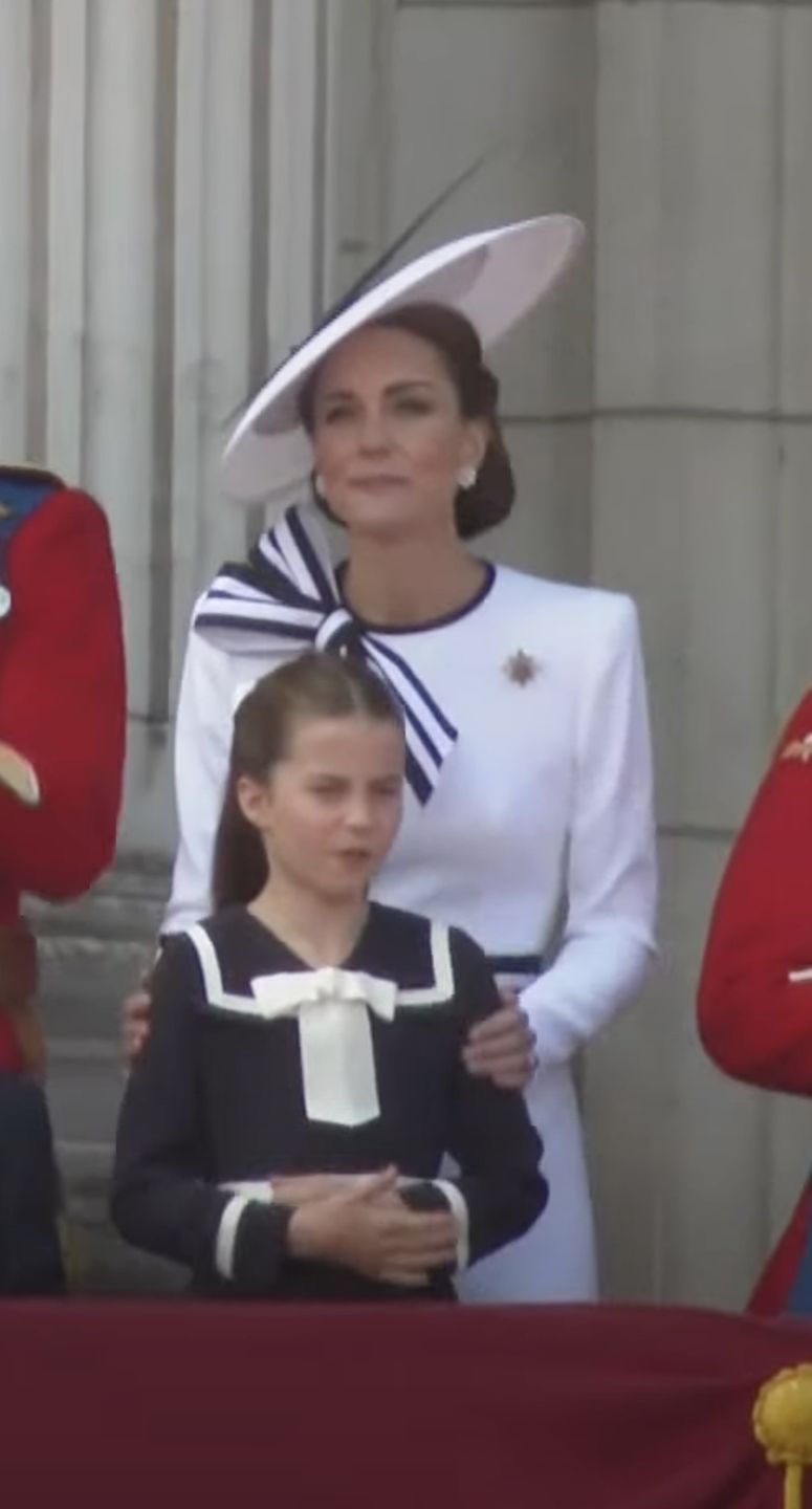 Księżna Kate i księżniczka Charlotte podczas Trooping the Colour 2024