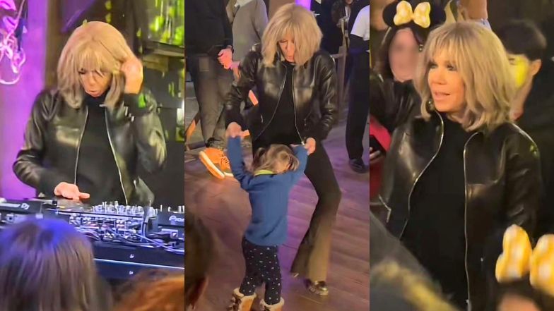 71-letnia Brigitte Macron wywija z obywatelami na parkiecie 