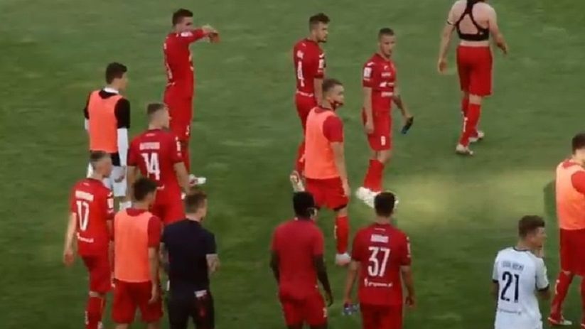 YouTube / Na zdjęciu: piłkarze Widzewa Łódź