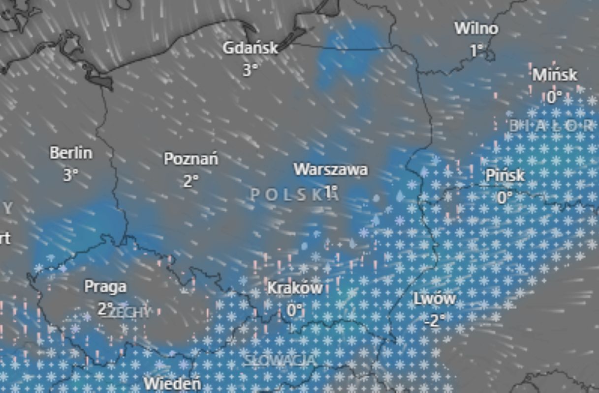 Prognoza IMGW na 15 i 16 stycznia. Mieszanka opadów