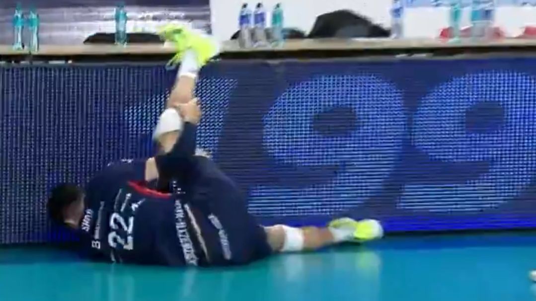 Polsat Sport / Na zdjęciu: kontuzjowany Erik Shoji