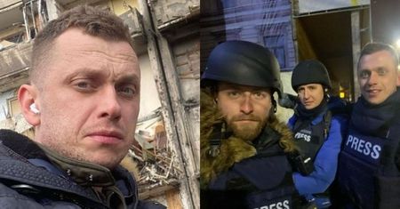 Dziennikarz TVN przerywa relację z Kijowa, słysząc RAKIETY lecące tuż nad głową: "O KU*WA!" (WIDEO)