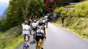 Przeleciał nad głowami kolarzy. Niebezpieczna sytuacja na TdF