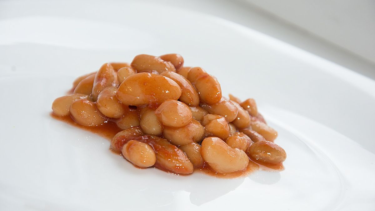 Pieczona fasola w puszce bez dodatku soli