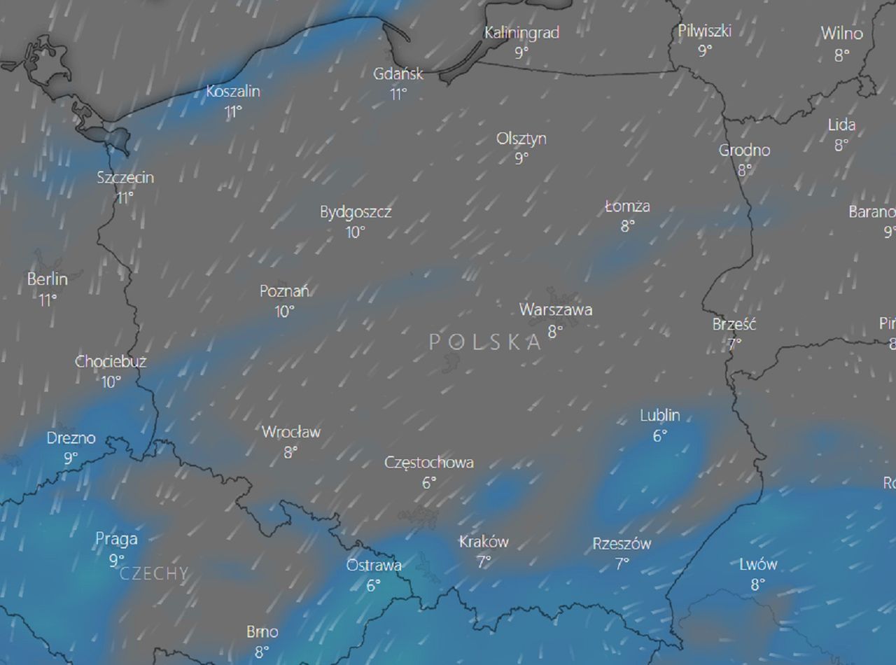 Pogoda na 16 października. Prognoza zagrożeń IMGW. Intensywne opady deszczu na południu