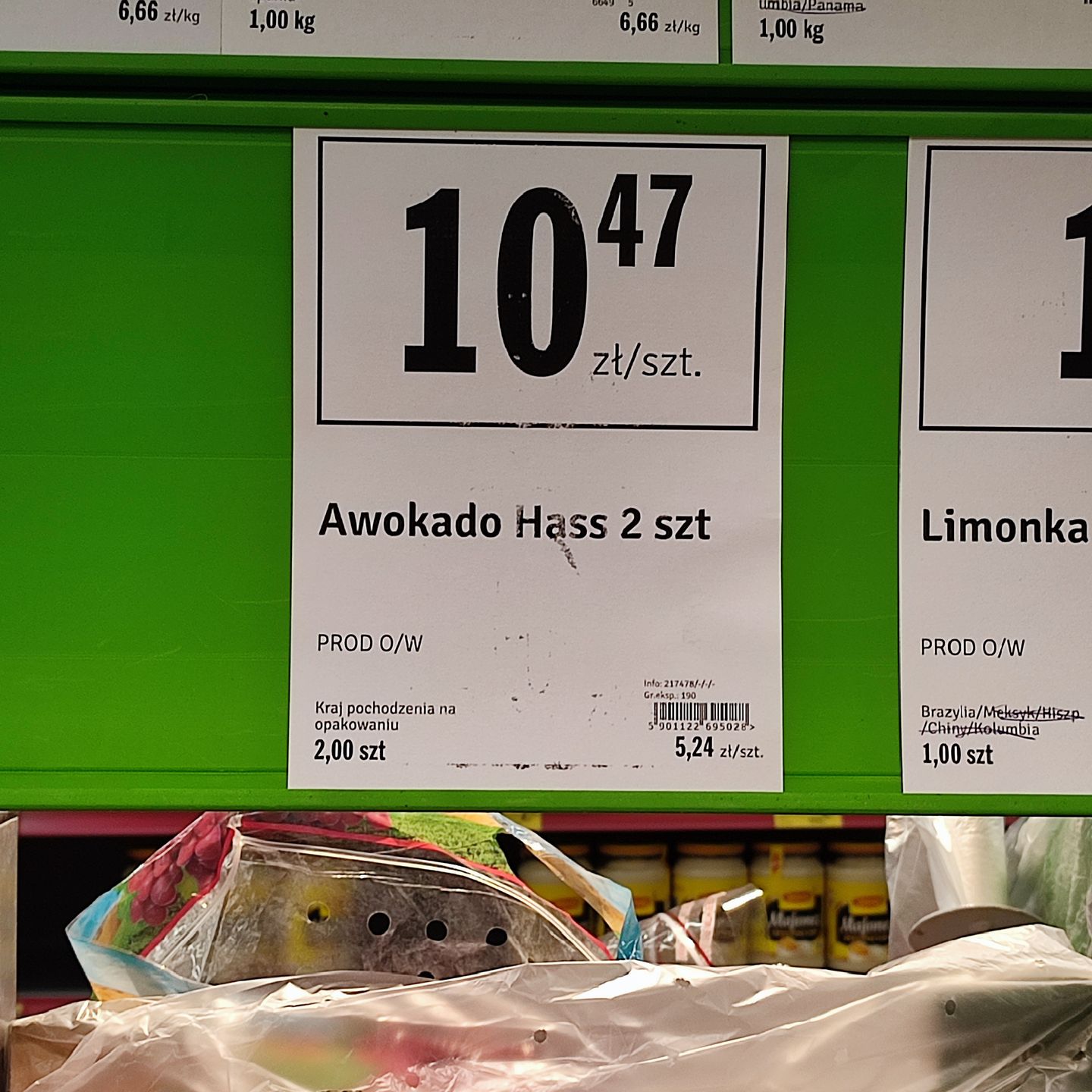 Ceny żywności przed i po obniżce podatku VAT

