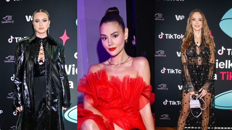 Tłum celebrytów walczy o uwagę na imprezie Tik Toka