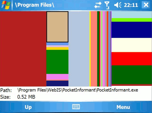 Monitoring zajętego miejsca (Windows Mobile)