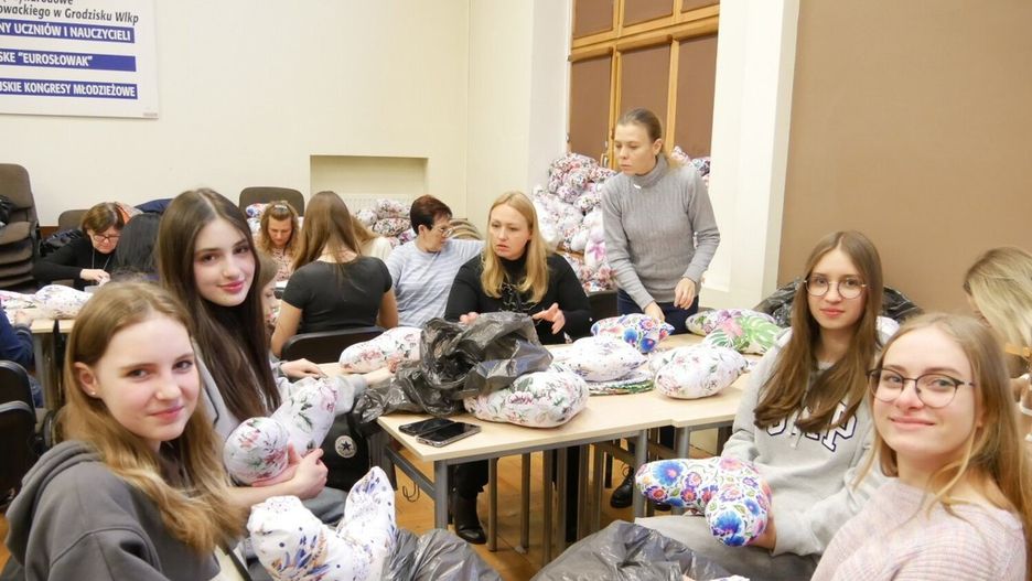 Zdjęcie z ubiegłorocznej akcji &#34;Serce od serca&#34; w grodziskim liceum