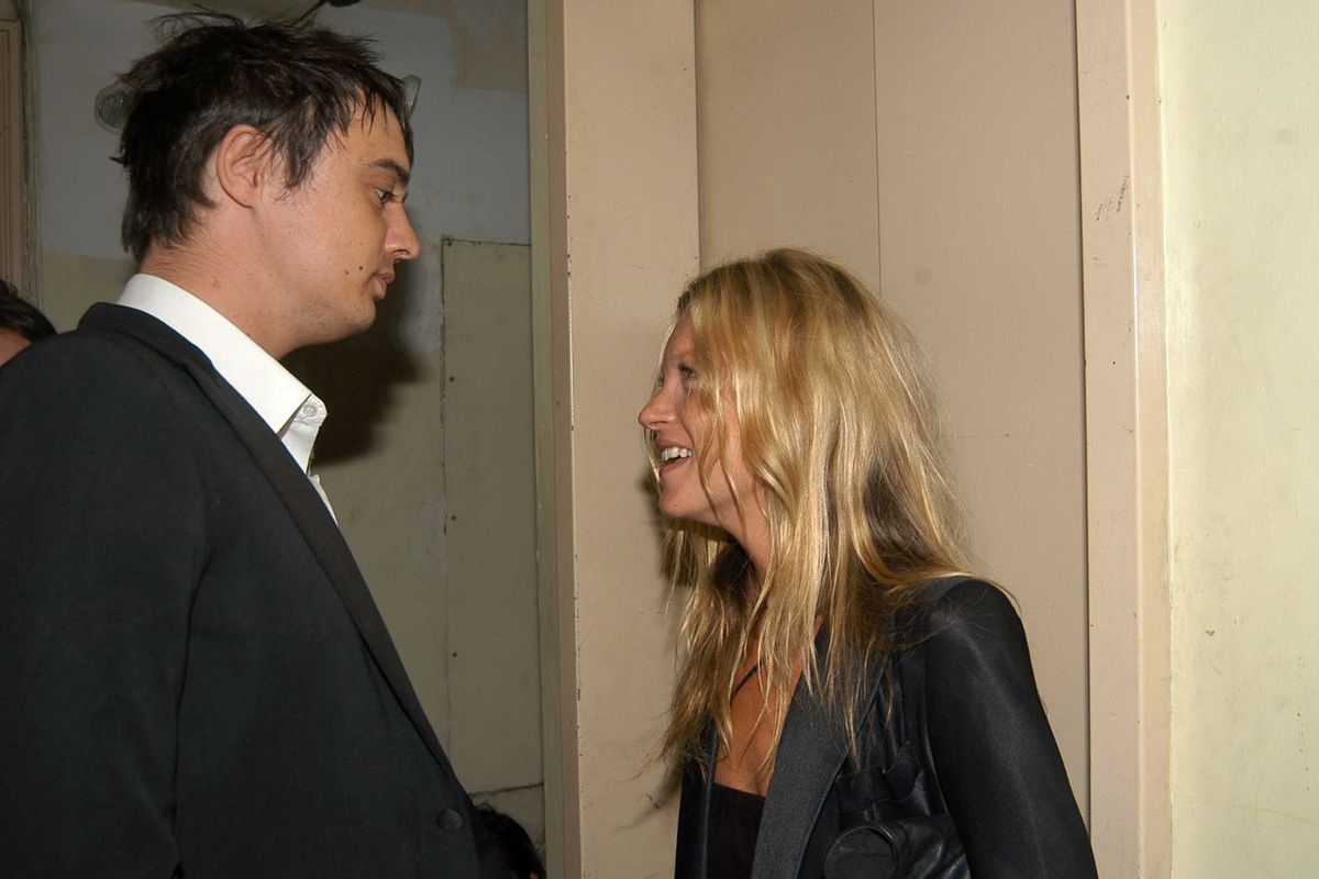 Kate Moss i Pete Doherty w 2005 r.