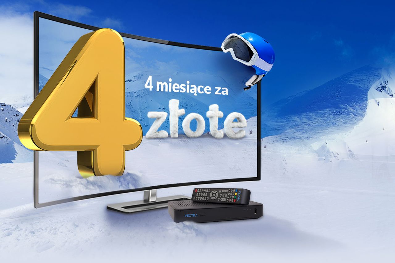 Kibicuj razem z Vectra! Zamów telewizję za 4 zł przez 4 miesiące