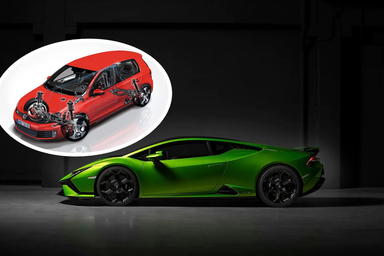 Najnowsze lamborghini ma części ze starego golfa. Zgadniesz które?