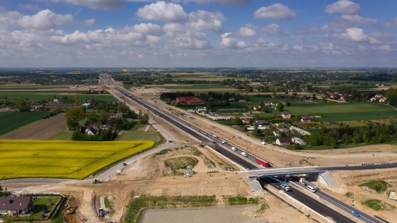 Droga ekspresowa S19 w miejscowości Zemborzyce Tereszyńskie