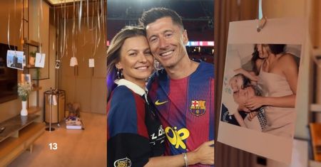 Lewandowscy świętują 13. rocznicę ślubu. W hotelowym pokoju na Anię czekała niespodzianka. Romantycznie? (FOTO)