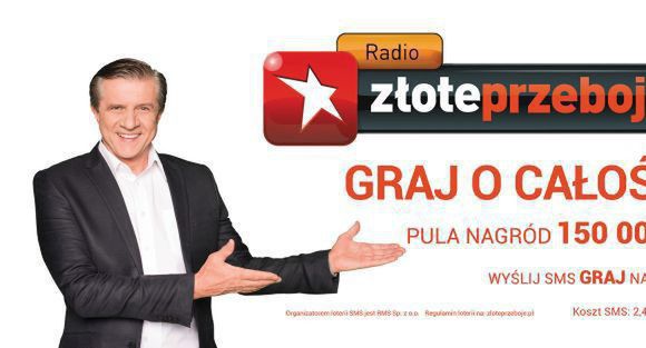 Zygmunt Chajzer prowadzi loterię „Graj o całość” w Radiu Złote Przeboje