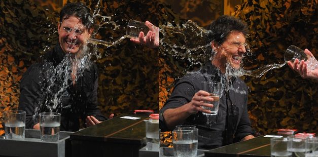 Tom Cruise dostał wodą w twarz! FOTO