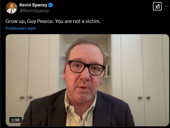Kevin Spacey na serwisie X