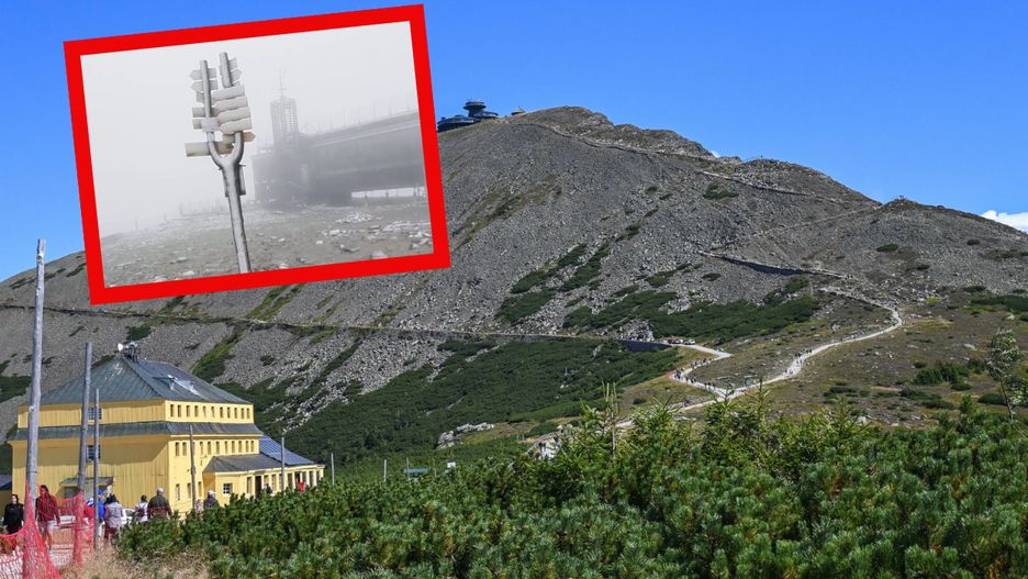 Na Śnieżce spadł śnieg. Jeszcze kilka tygodni temu był upał