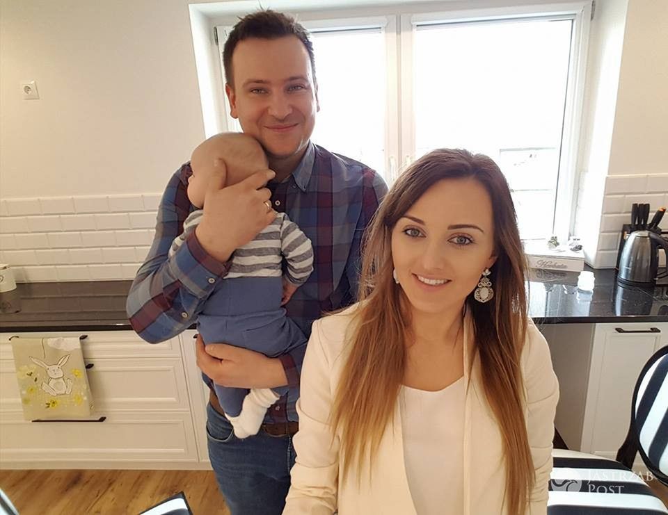 Anna i Grzegorz Bardowscy z synem Jasiem